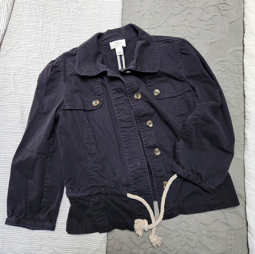 ANN TAYLOR Nautical Blue Jacket size 10